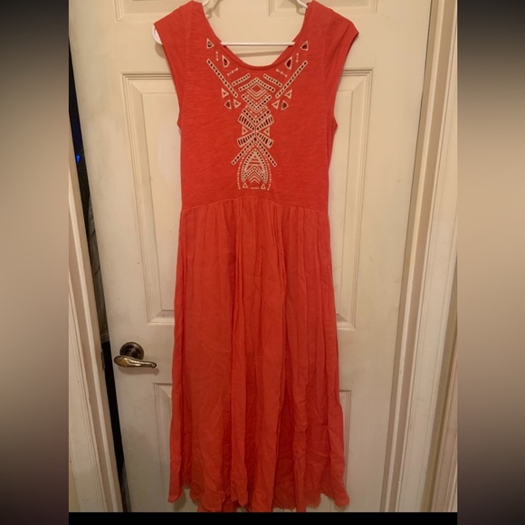 Free People boho Cactus Flower Toosaloosa Meadow Midi Dress -$148 fall casual - Picture 3 of 8